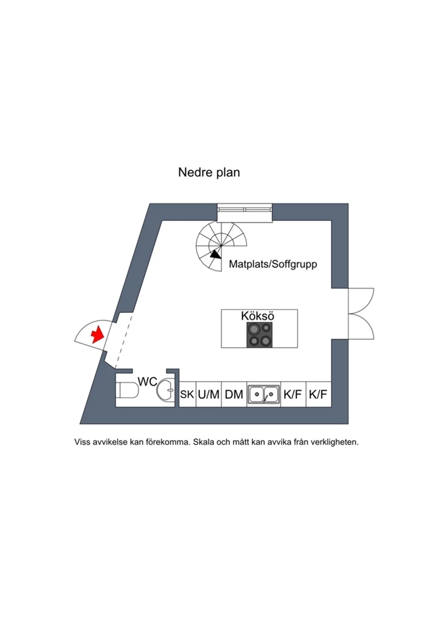 Planritning Karlbergsvägen 80B
