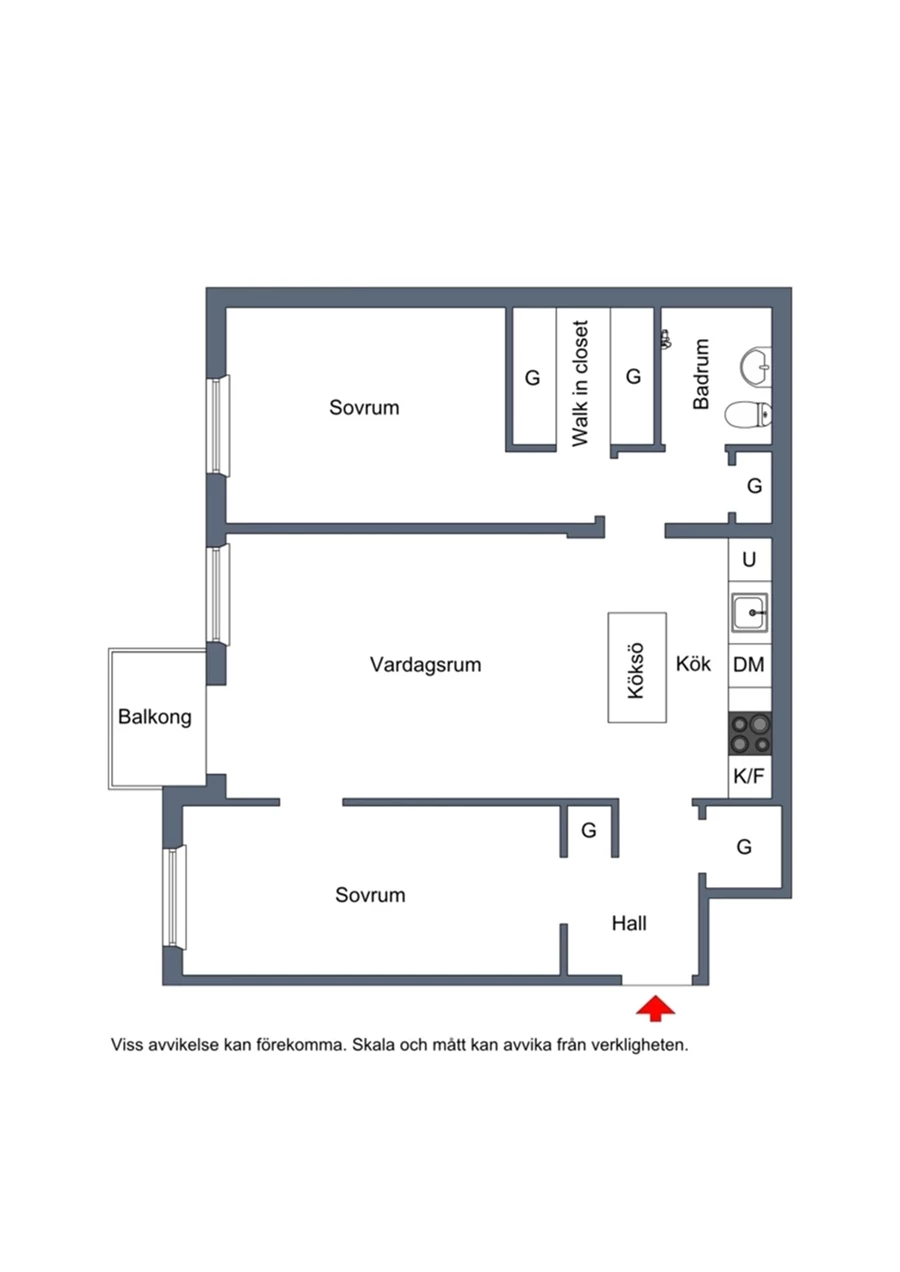 Planritning Gyllenstiernsgatan 18
