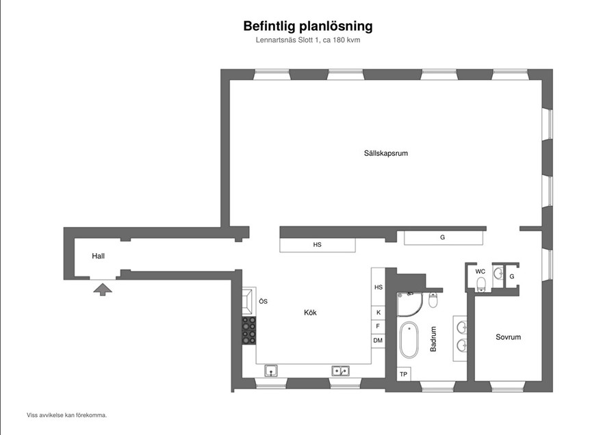 Planritning befintlig