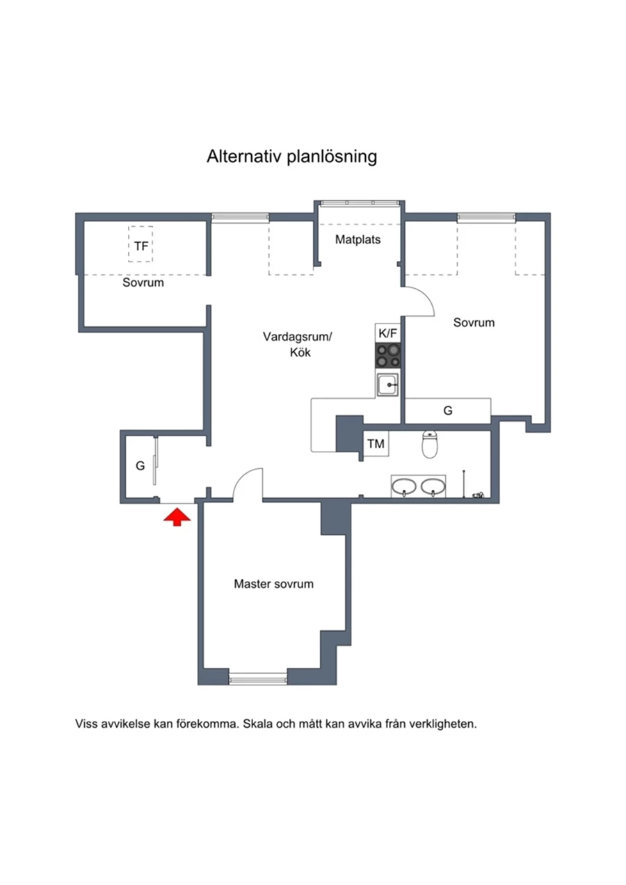 Planritning Grev Turegatan 53
