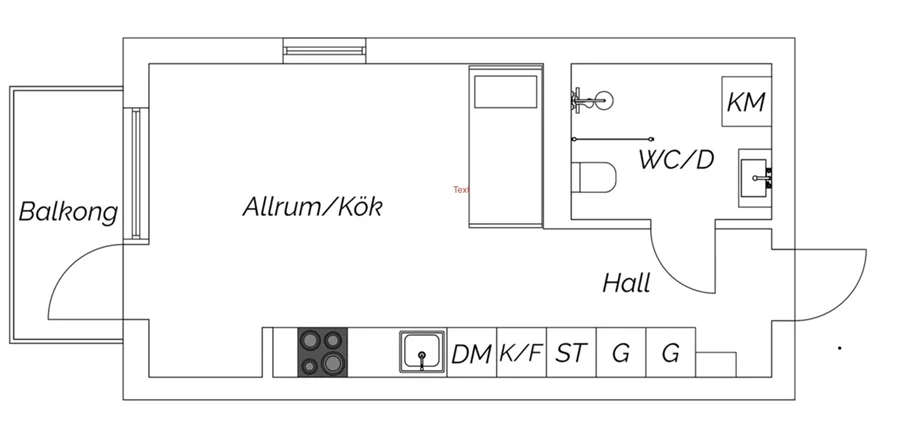 Planritning Gaffelseglet 35
